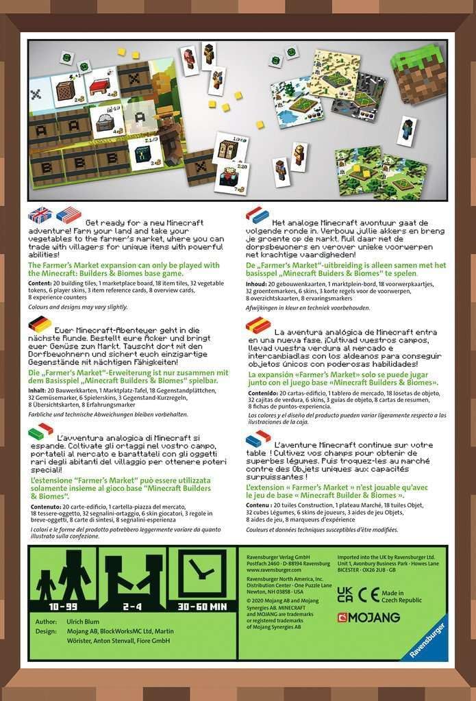 Minecraft Builders & Biomes Farmer’s Market, extension Ravensburger dès 10 ans – Image 3