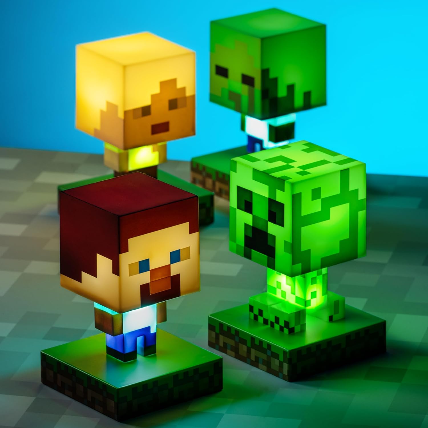 Lampe de nuit Creeper Minecraft verte 12 cm – Image 8