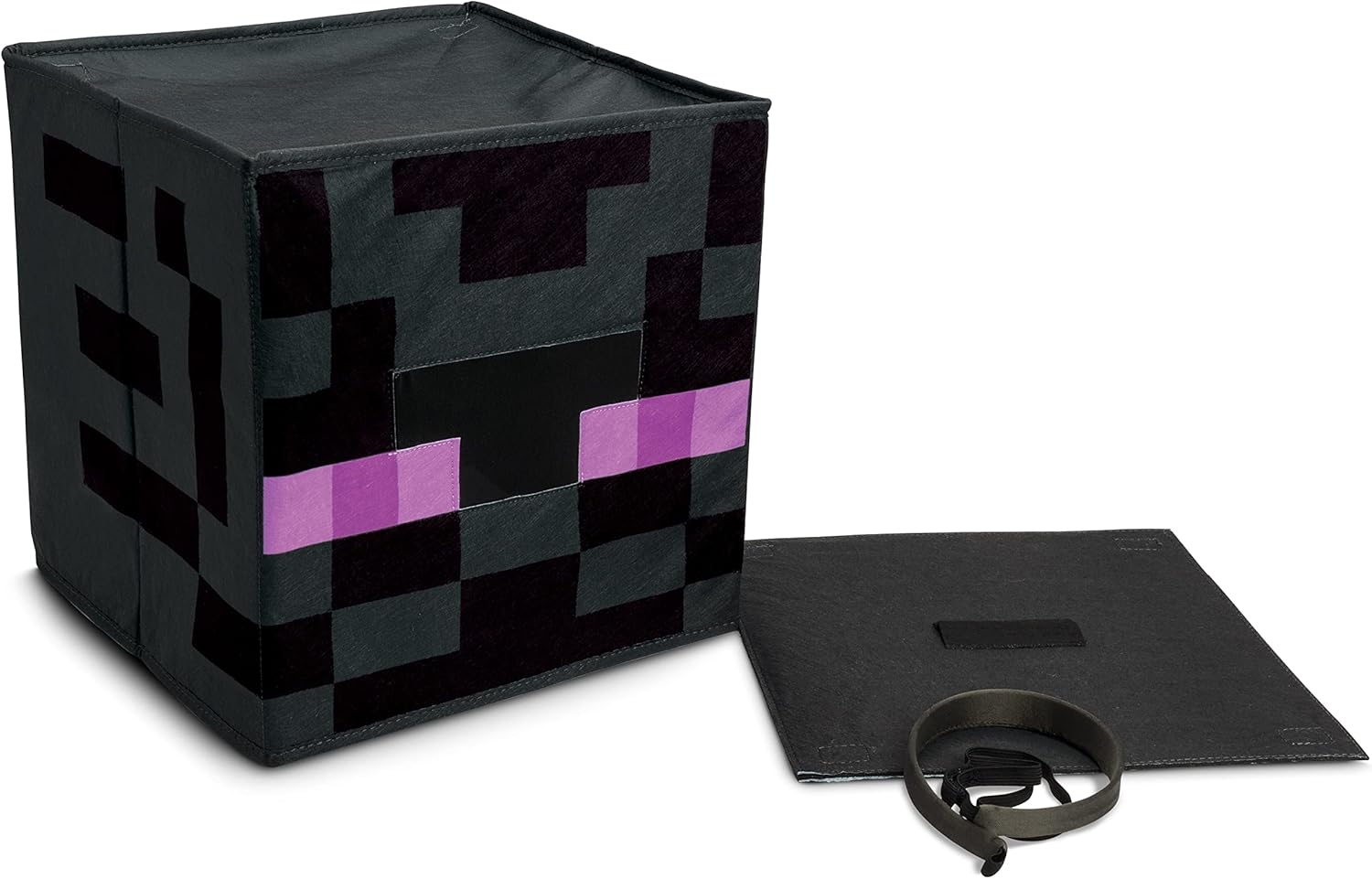 Tête de bloc Enderman Minecraft noire, taille unique – Image 4
