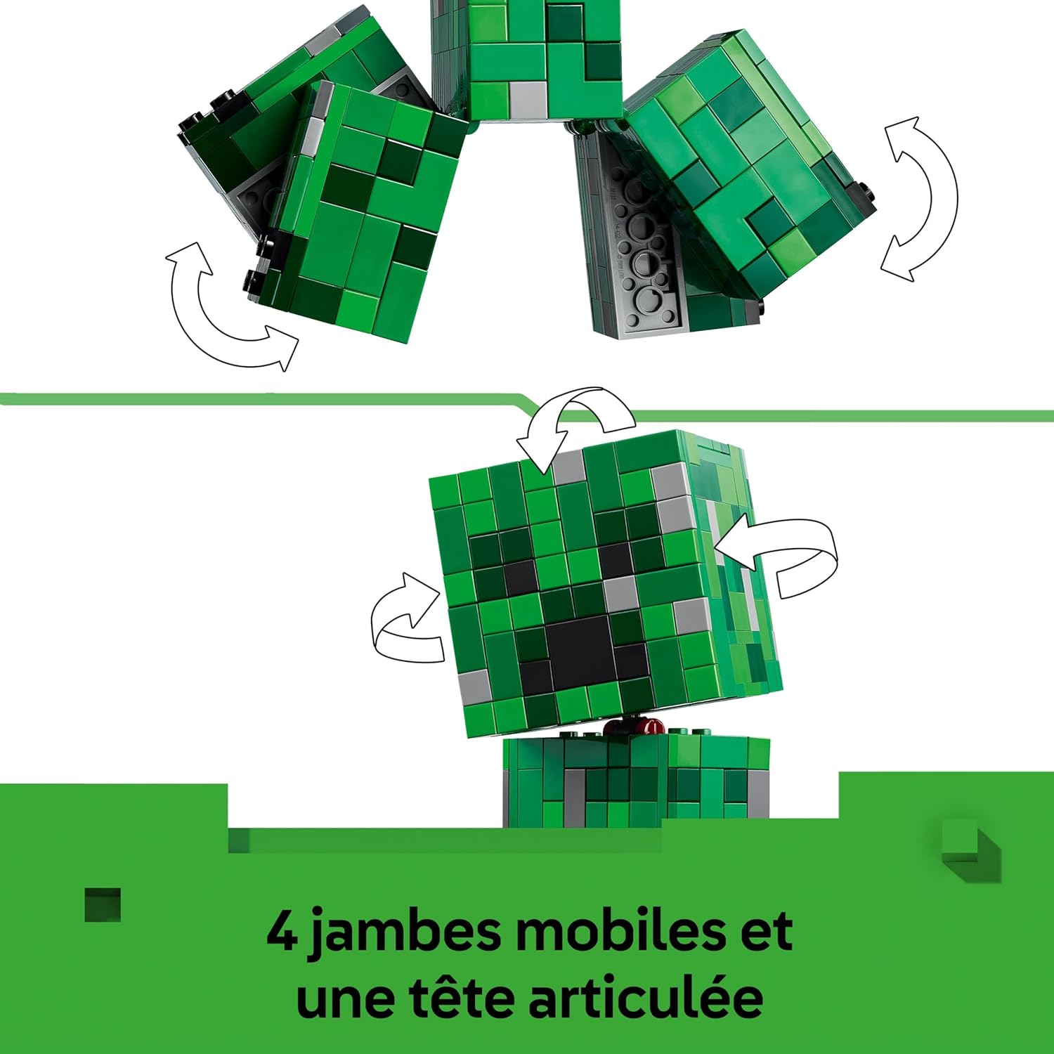 Figurine articulée LEGO Minecraft Creeper avec espace secret 21276 – Image 3