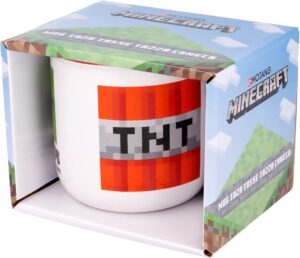 Tasse petit-déjeuner Minecraft en céramique 400 ml avec boîte cadeau