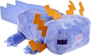 Peluche Minecraft Axolotl bleu 20 cm à collectionner