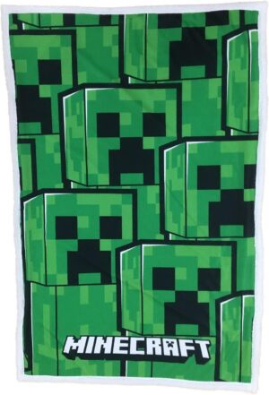 Plaid sherpa Minecraft Creeper 100 x 150