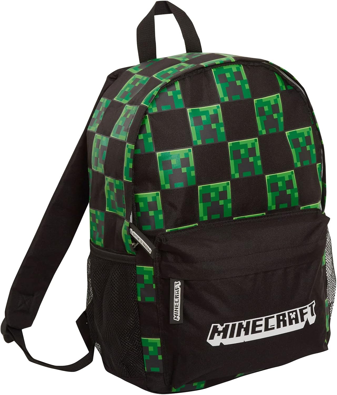 Sac à dos Minecraft Creeper noir pour enfants, adultes et ordinateur portable