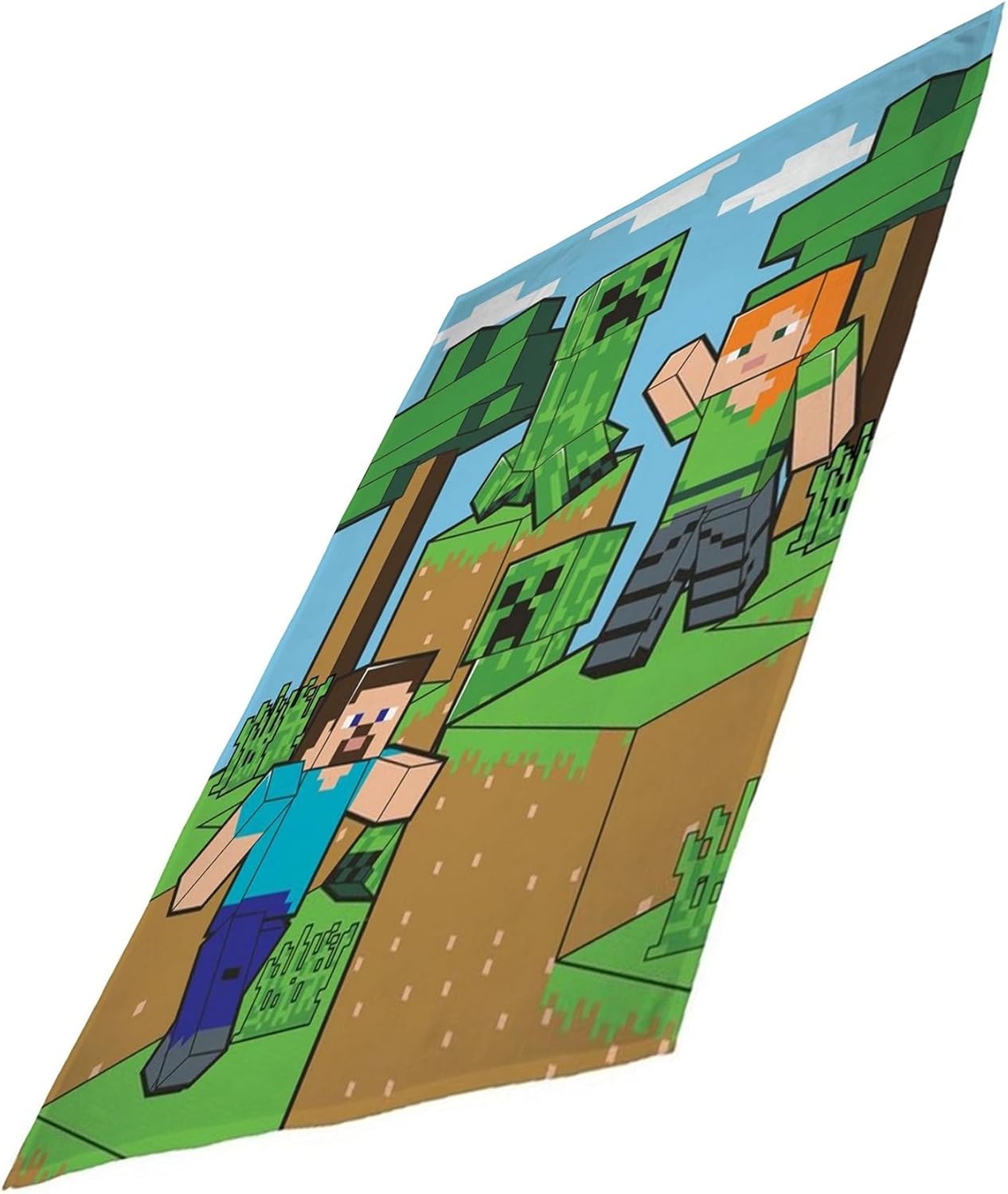 Plaid polaire Minecraft Steve 100 x 150 cm pour enfant – Image 3