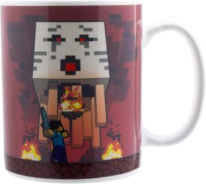 Mug Minecraft Steve et Nether en céramique à effet chaleur 300