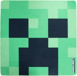 Tapis Creeper Minecraft vert 120 x 120 cm