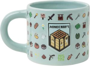 Mug Minecraft en céramique 400 ml avec relief 3D