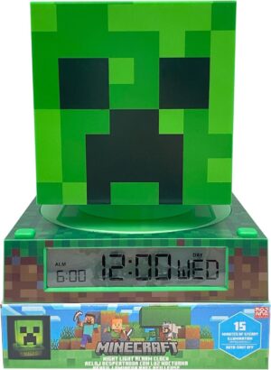 Lampe Minecraft 3D avec alarme et date 4 en 1