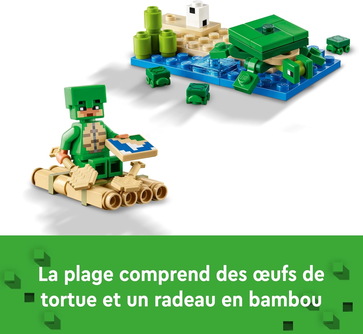 LEGO Minecraft Maison tortue de plage avec 3 figurines 21254 – Image 4