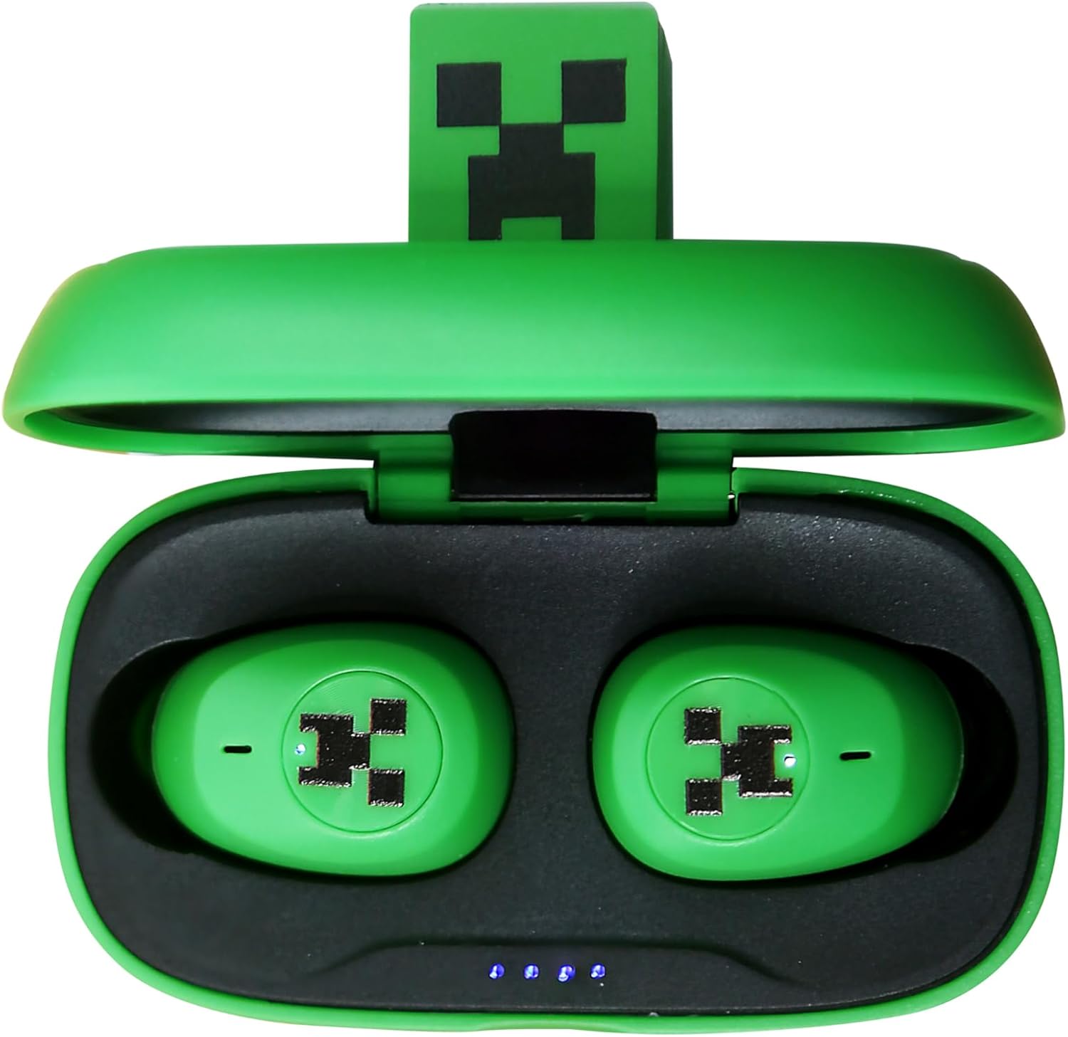 Écouteurs TWS Minecraft Creeper 3D avec étui vert – Image 3