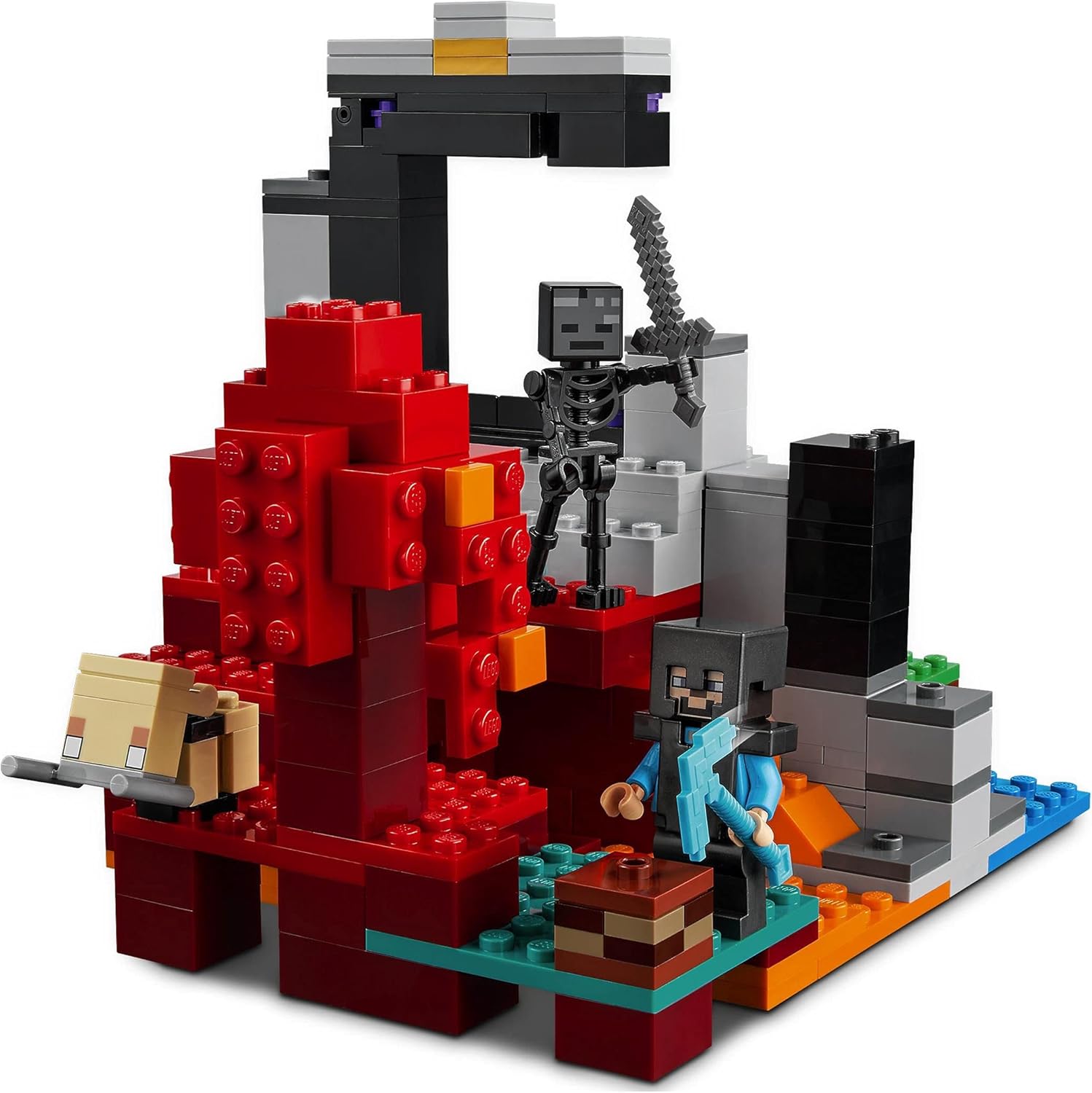 LEGO Minecraft 21172 Portail en ruine avec Steve dans le Nether – Image 6