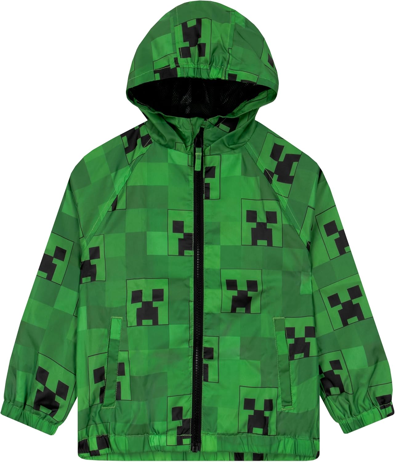 Manteau imperméable Minecraft Creeper pour enfant