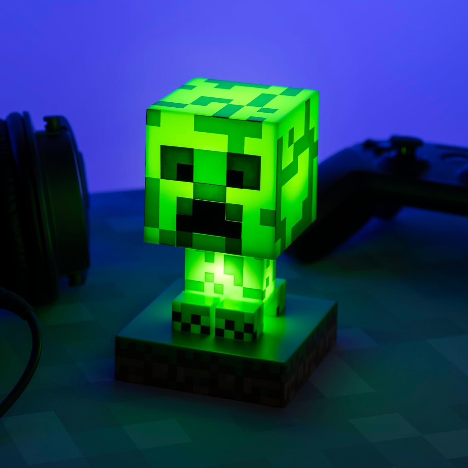 Lampe de nuit Creeper Minecraft verte 12 cm – Image 2