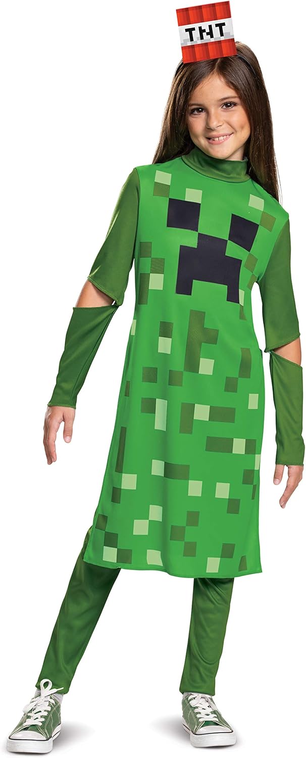Costume Creeper Minecraft pour fille, taille M – Image 2