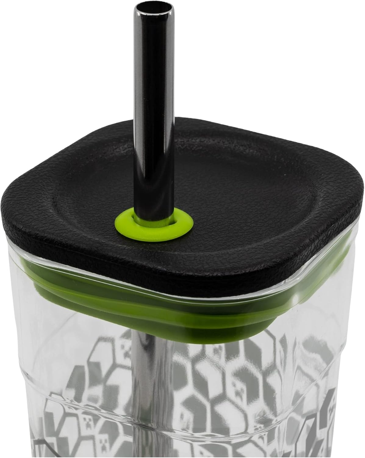 Gobelet Minecraft en acrylique avec paille en acier inoxydable 540 ML – Image 3