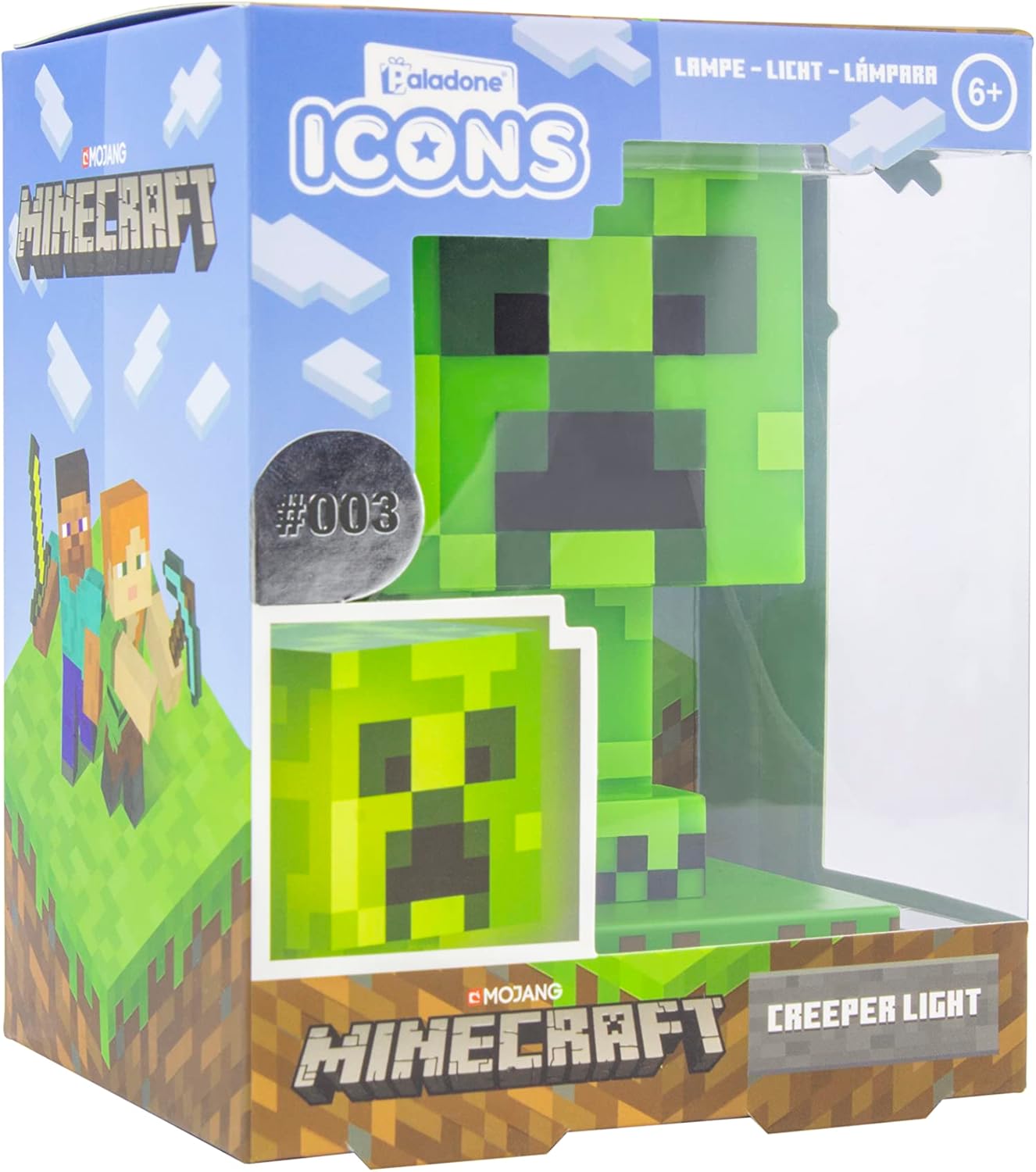 Lampe de nuit Creeper Minecraft verte 12 cm – Image 5