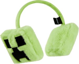 Cache-oreilles enfant Minecraft en fausse fourrure
