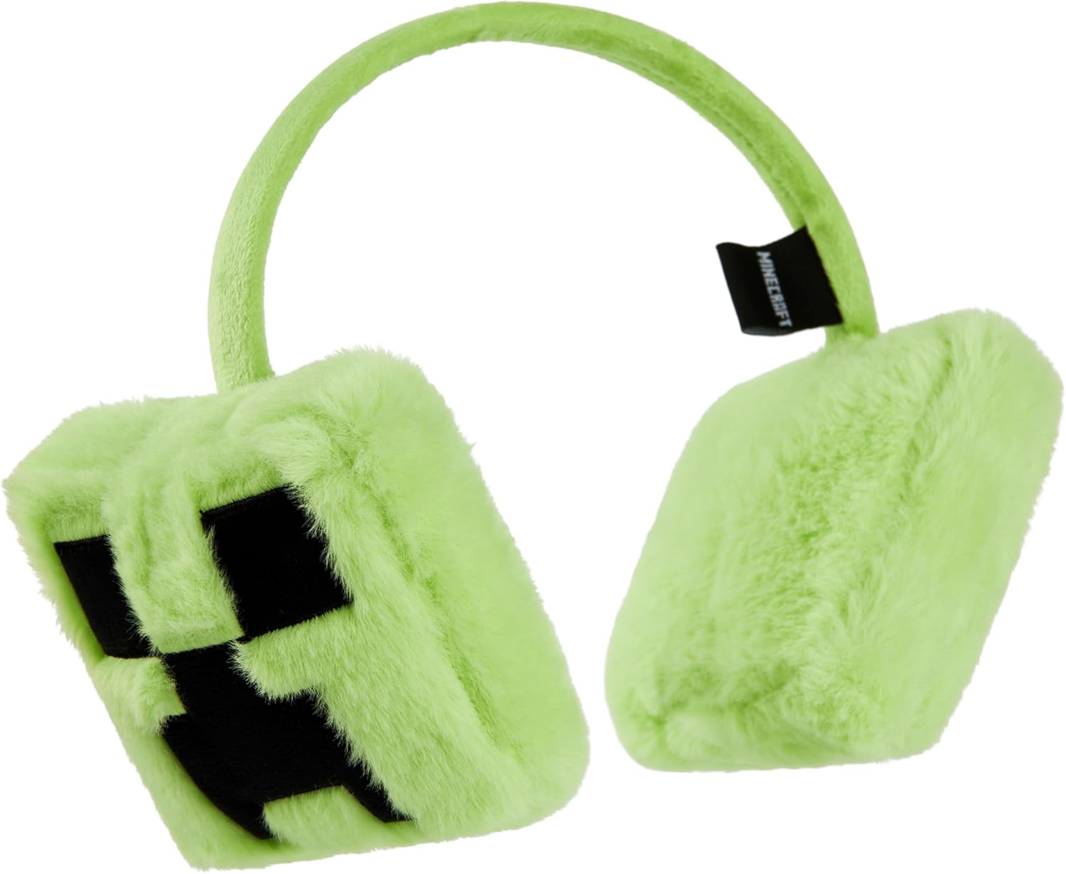 Cache-oreilles enfant Minecraft en fausse fourrure