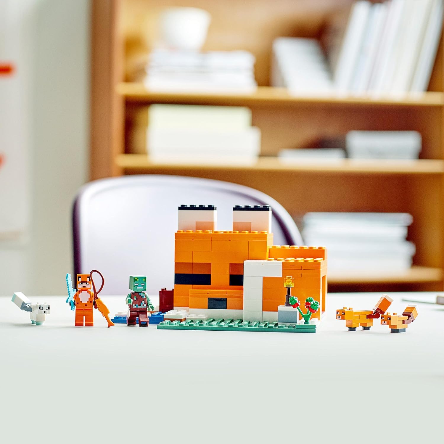 LEGO Minecraft 21178 Refuge Renard avec héros et animaux – Image 5