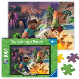 Puzzle Ravensburger Minecraft Monstres 100 pièces dès 6 ans
