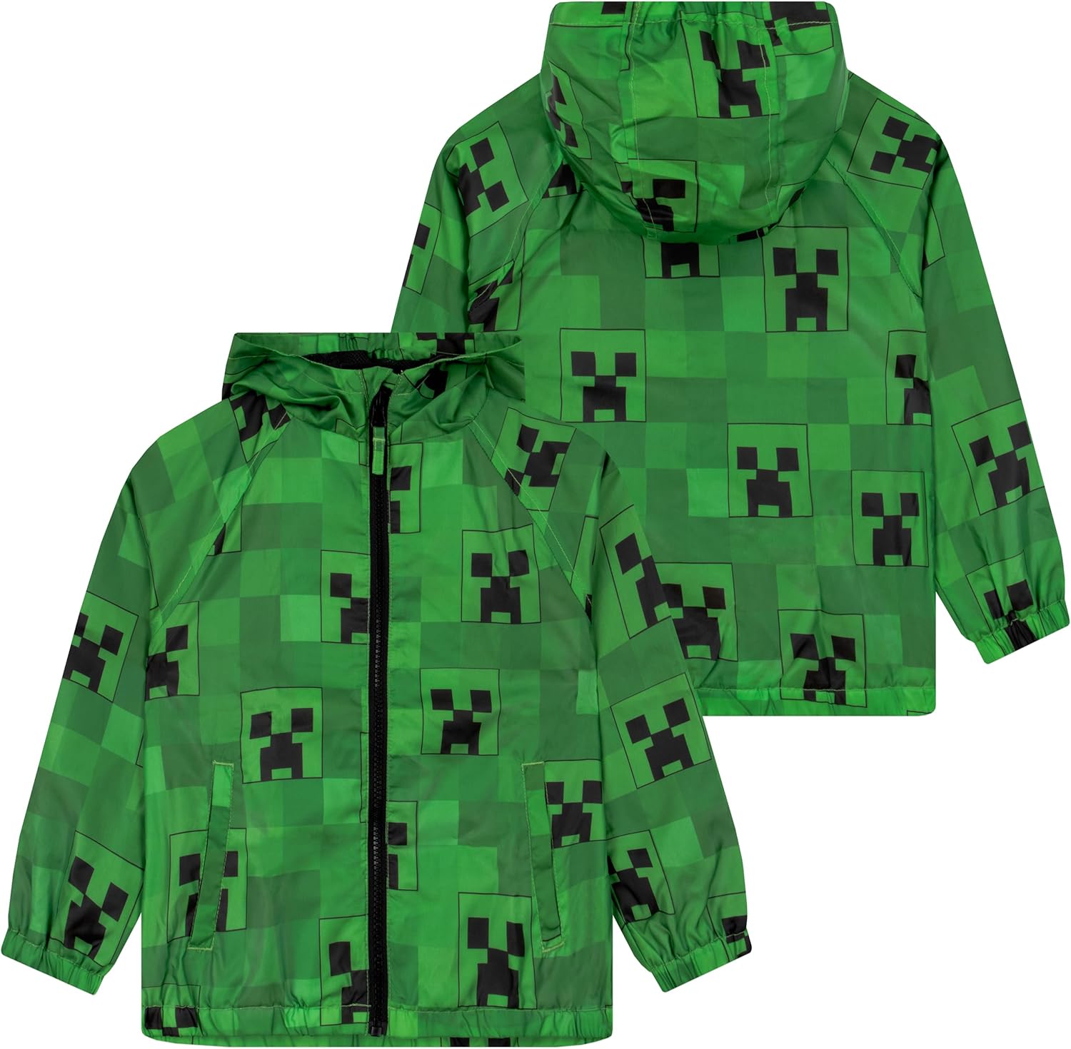 Manteau imperméable Minecraft Creeper pour enfant – Image 7