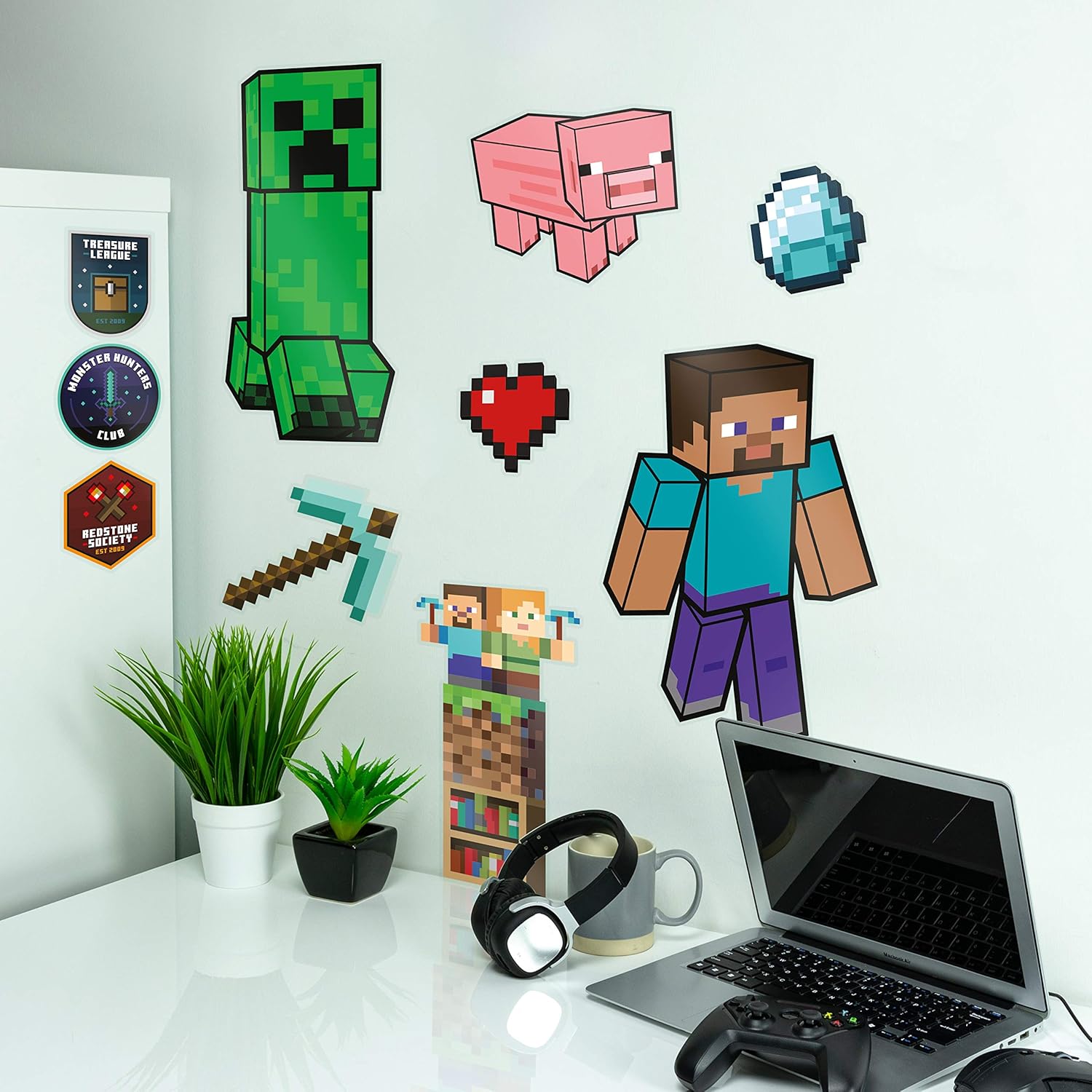 Stickers muraux Minecraft en vinyle, lot de 4 feuilles amovibles Paladone – Image 2
