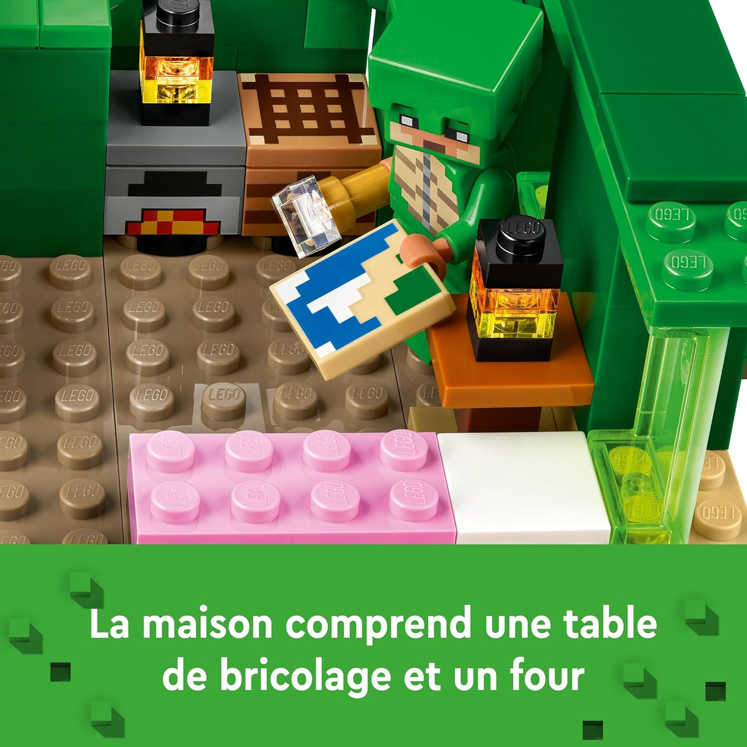 LEGO Minecraft Maison tortue de plage avec 3 figurines 21254 – Image 3