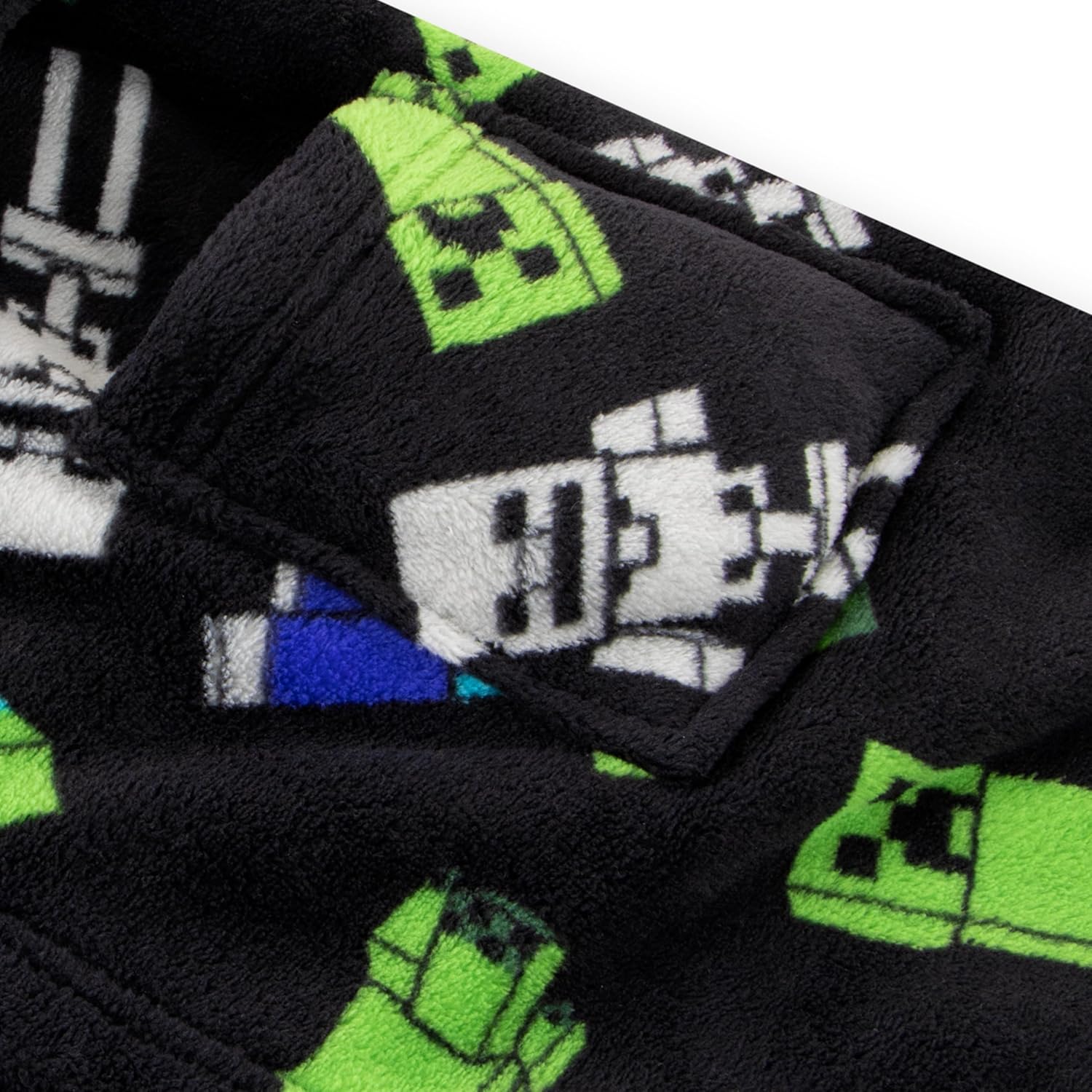 Robe de chambre garçon Minecraft Creeper, peignoir de nuit 5 à 13 ans – Image 8