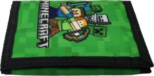 Porte-monnaie Minecraft Alex et Steve 9 x 13 cm