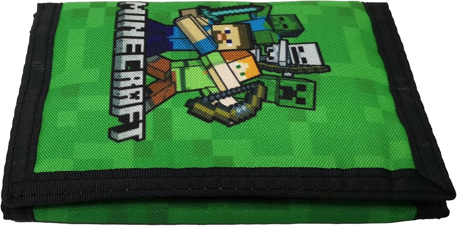 Porte-monnaie Minecraft Alex et Steve 9 x 13 cm