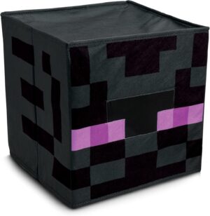 Tête de bloc Enderman Minecraft noire, taille unique