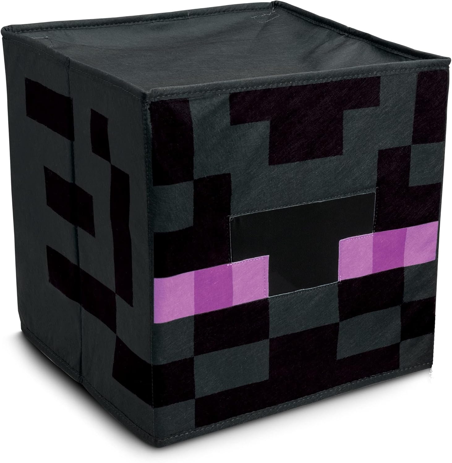 Tête de bloc Enderman Minecraft noire, taille unique