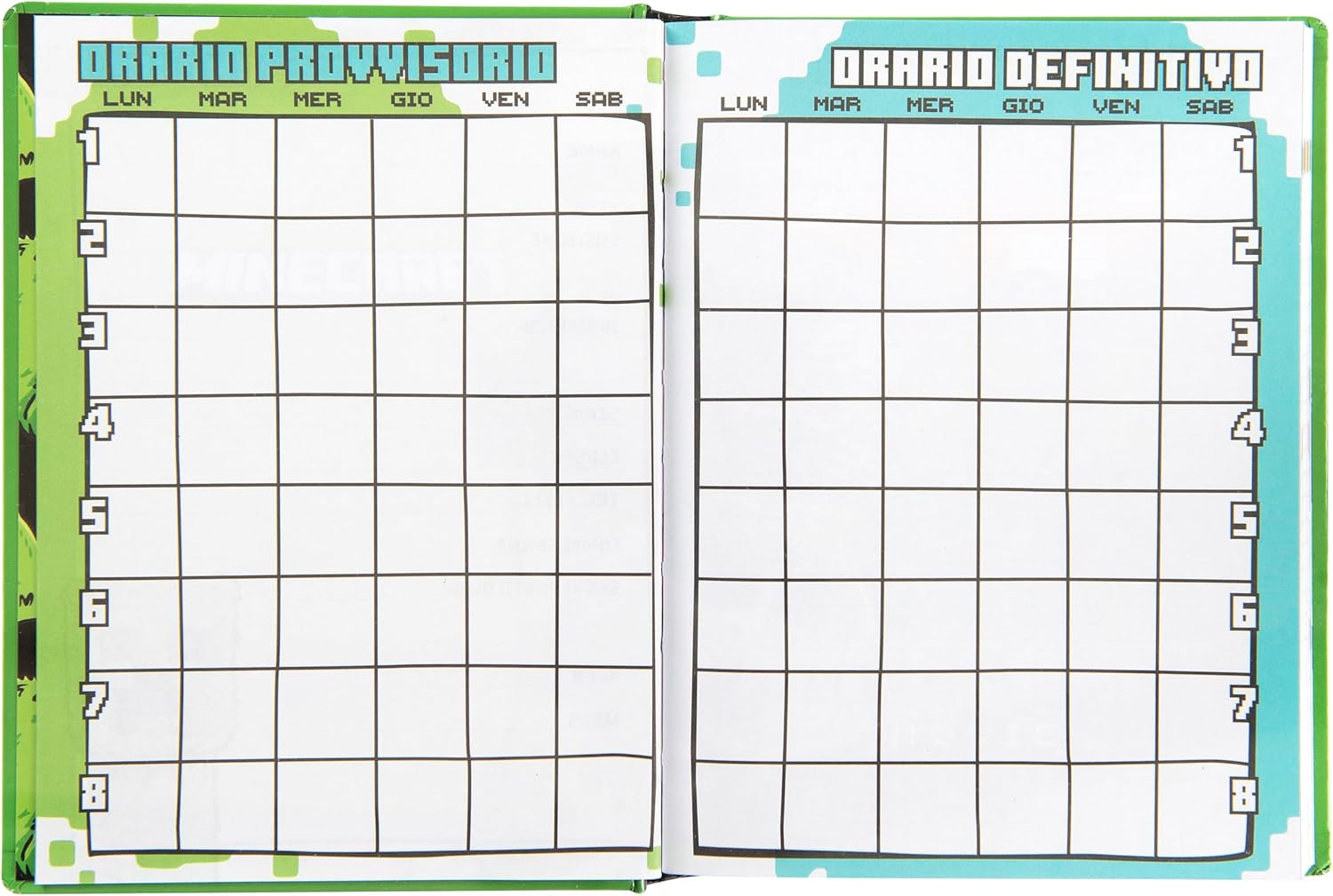 Agenda scolaire Minecraft 12 mois avec couverture rembourrée, 320 pages, 13 x 17,8 – Image 8