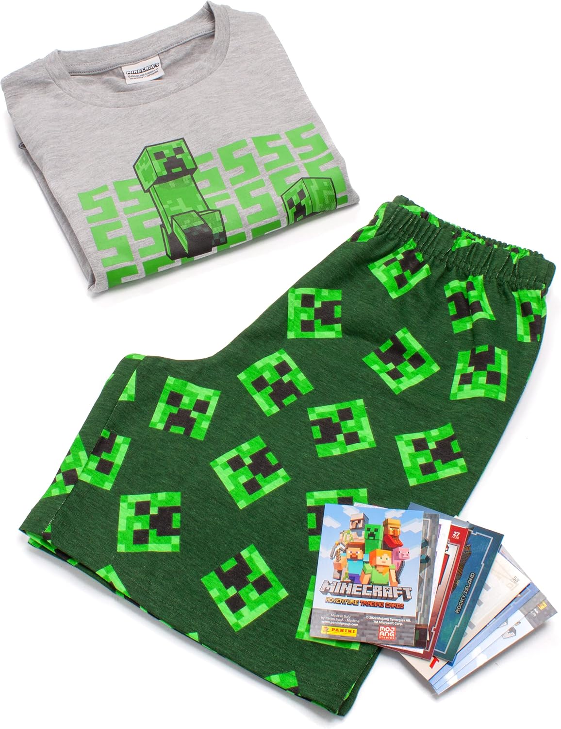Pyjama short Minecraft enfant, 4 designs, haut et short – Image 2