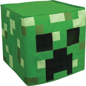 Accessoire de déguisement tête Creeper Minecraft à enfiler
