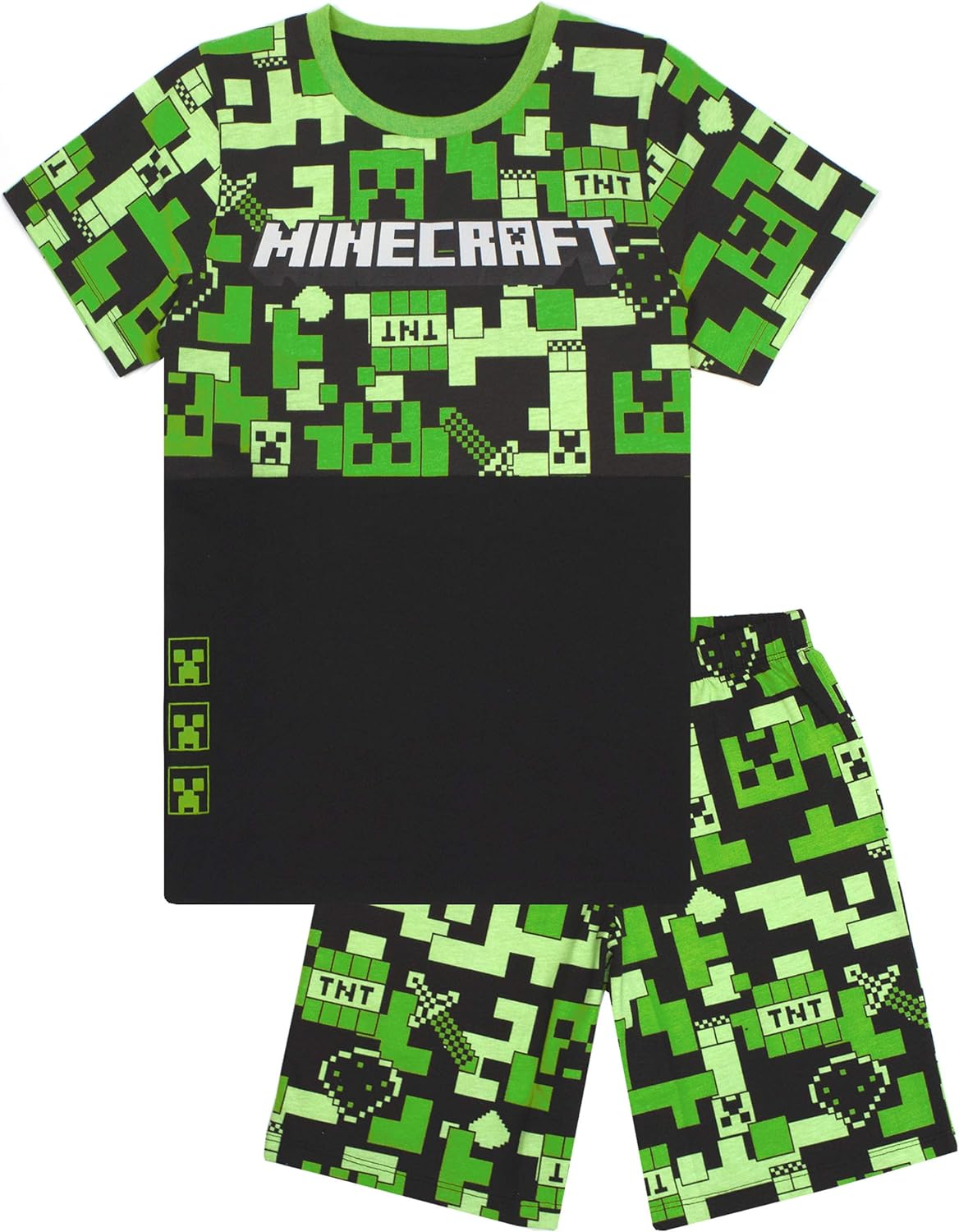 Pyjama Minecraft garçon avec bas long ou court