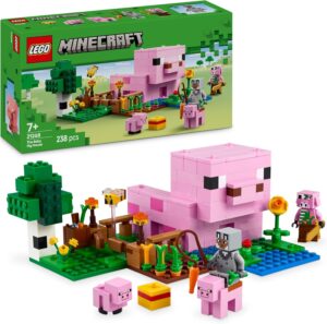LEGO Minecraft Maison du Porcelet avec ferme et mobs 21268