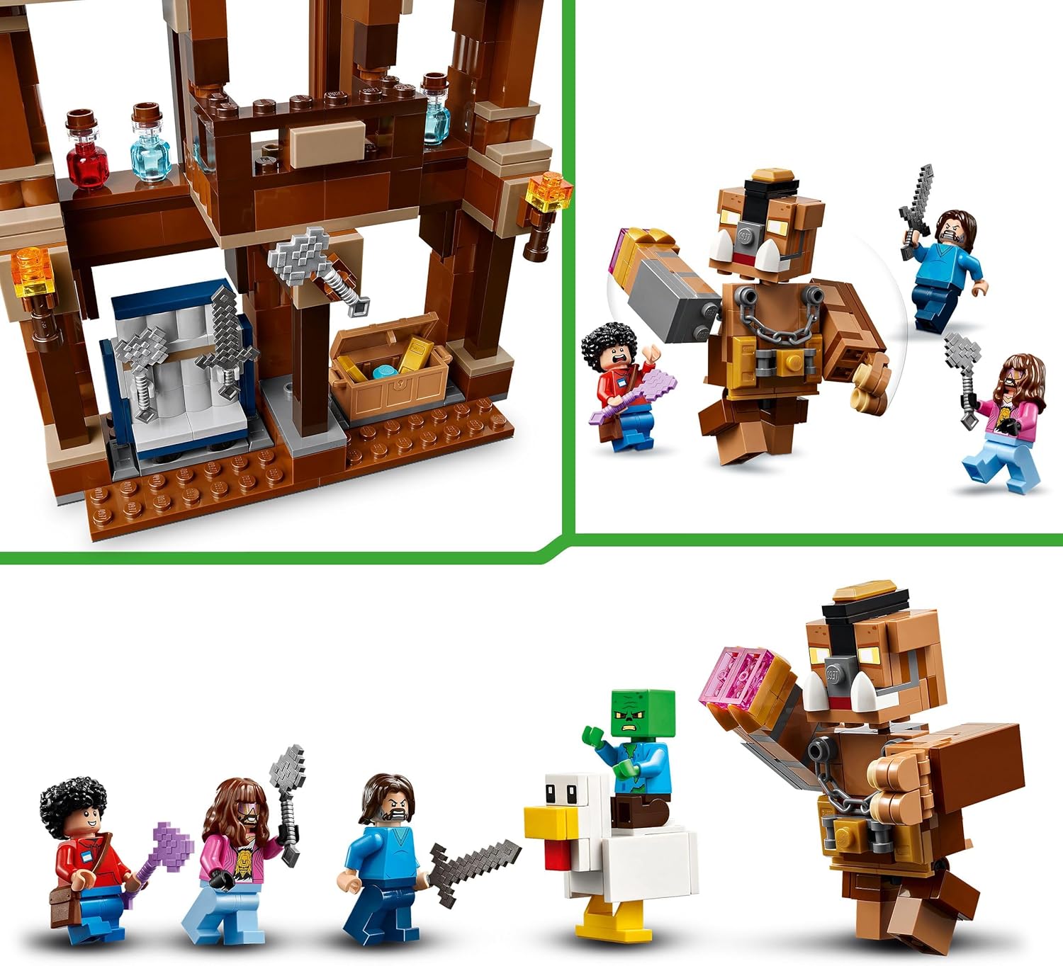LEGO Minecraft 21272 Le Ring du Manoir des Bois avec Steve et bébé zombie – Image 4
