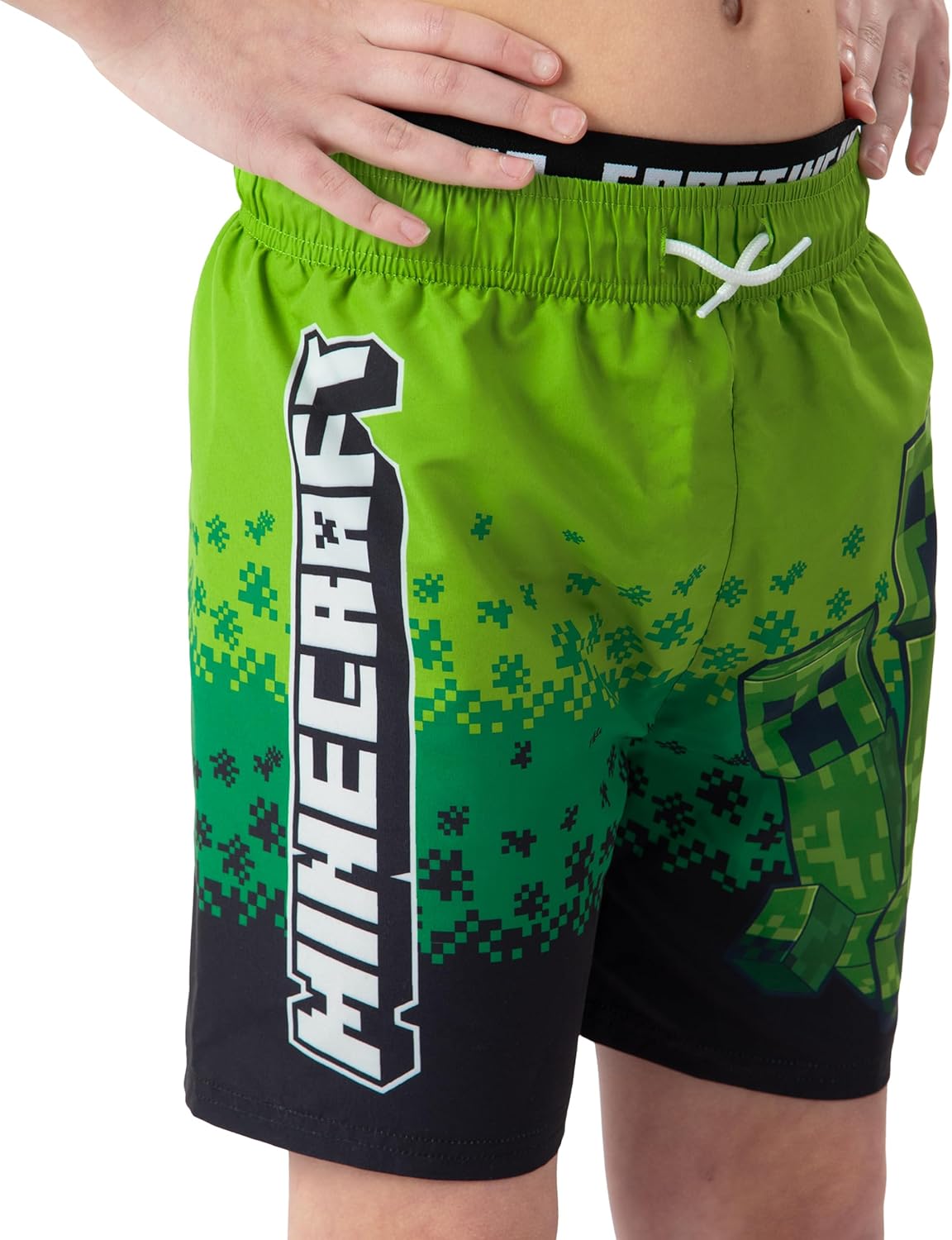 Short de bain Minecraft Creeper pour garçon – Image 2