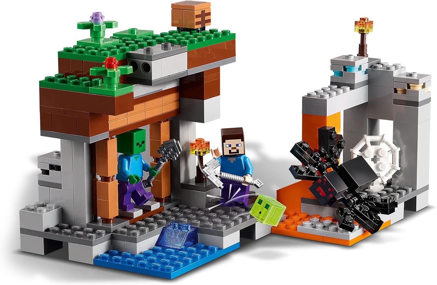 LEGO Minecraft 21166 Mine abandonnée avec Steve et grotte aux zombies – Image 2