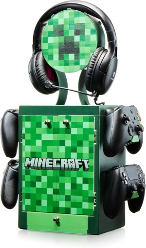 Casier de rangement Minecraft Creeper pour jeux, manettes et casque