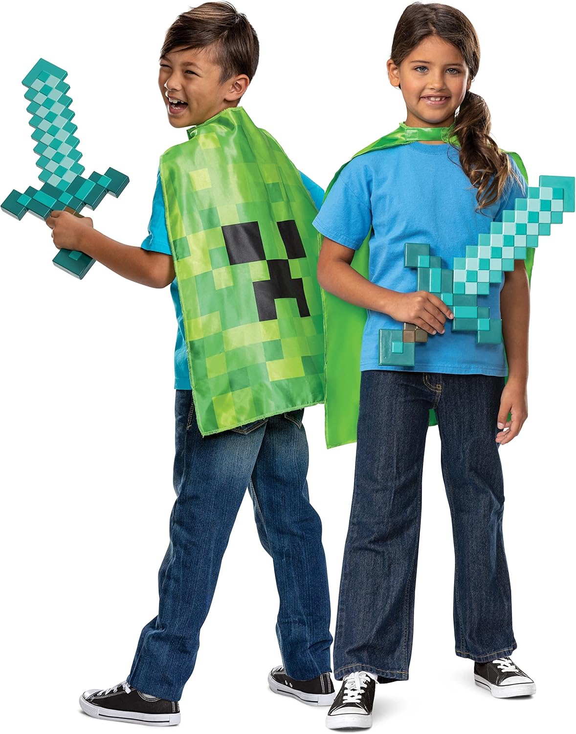 Accessoire épée en diamant Minecraft de Steve, taille unique – Image 4