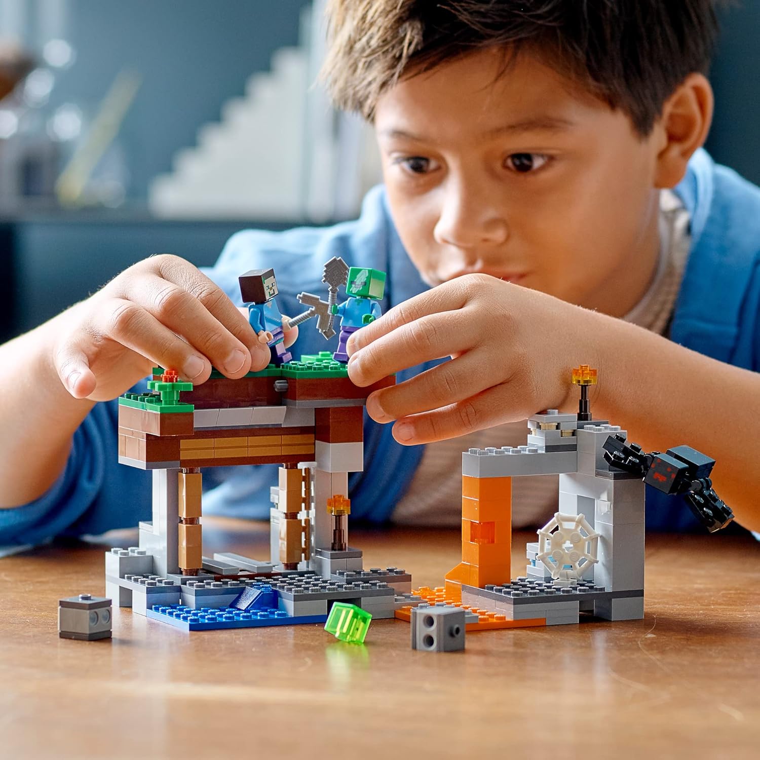 LEGO Minecraft 21166 Mine abandonnée avec Steve et grotte aux zombies – Image 6