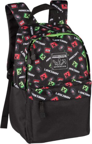 Sac à dos Minecraft Creepy Things vert/noir 16" par JINX