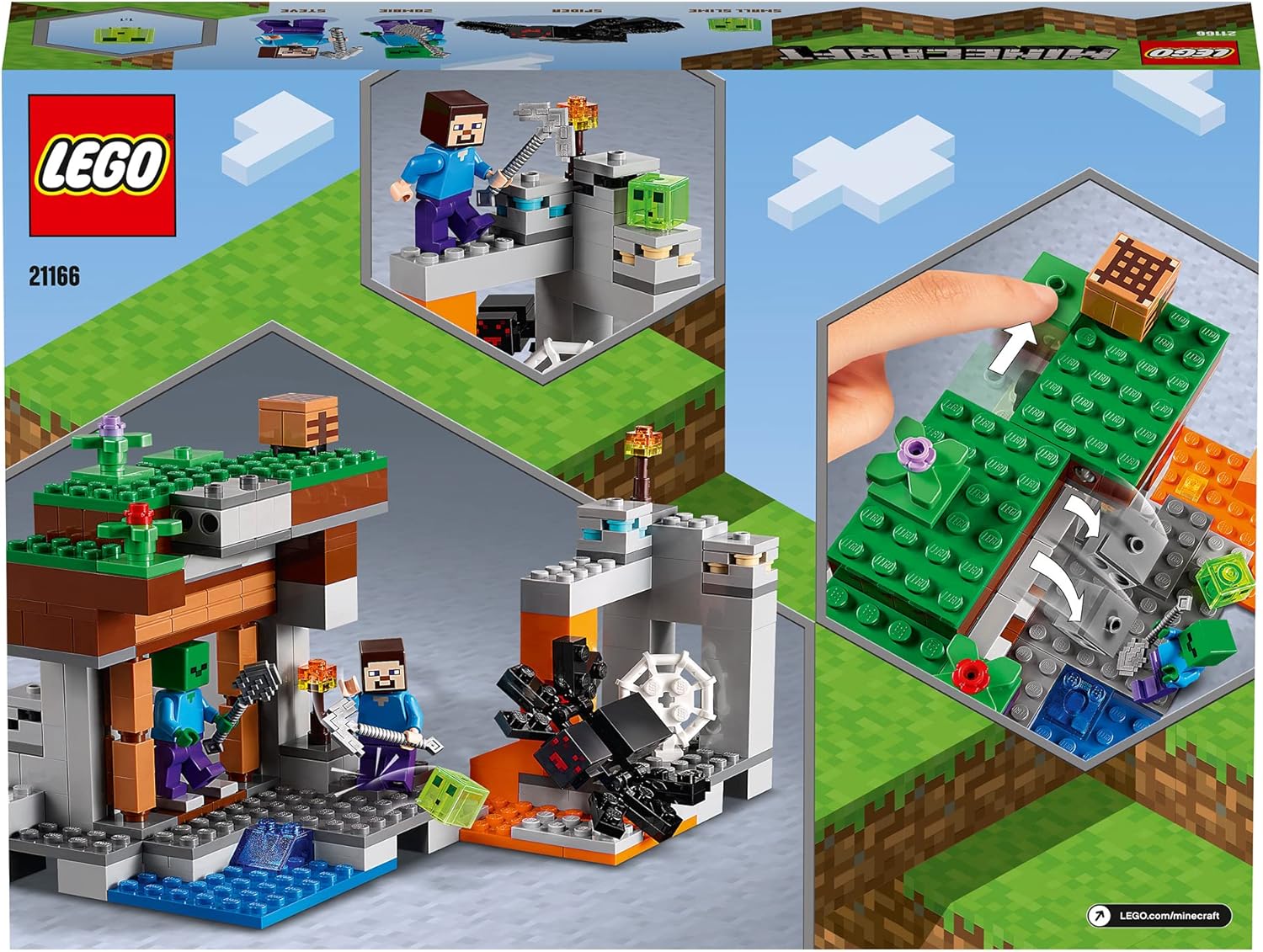 LEGO Minecraft 21166 Mine abandonnée avec Steve et grotte aux zombies – Image 8
