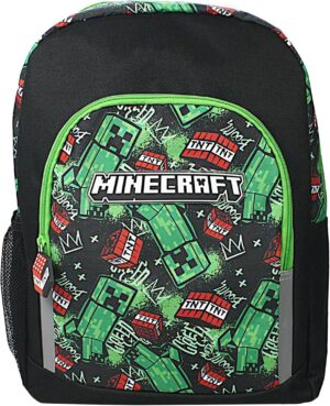 Sac à dos d'école enfant Minecraft multicolore