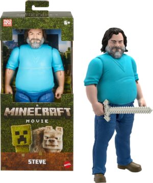Figurine Steve articulée 30 cm Mattel - Minecraft : Le Film