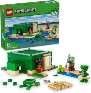 LEGO Minecraft Maison tortue de plage avec 3 figurines 21254