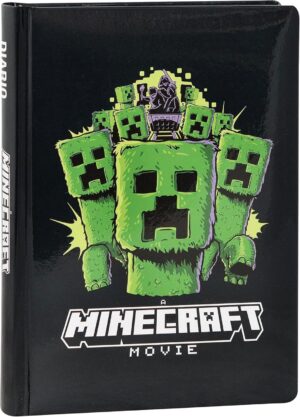 Agenda scolaire Minecraft 12 mois, couverture rembourrée et 320 pages couleur